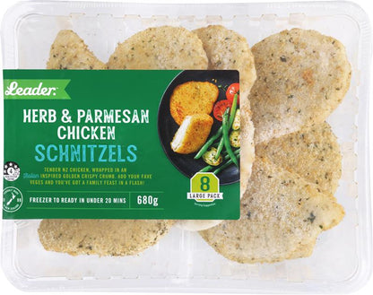 Herb & Parmesan Chicken Schnitzel